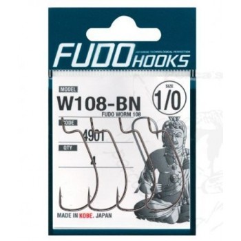 Kabliukai ofsetiniai Fudo Hooks W108-BN 4901